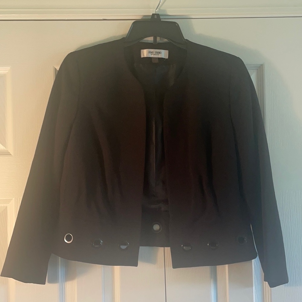 Black blazer, suit separates